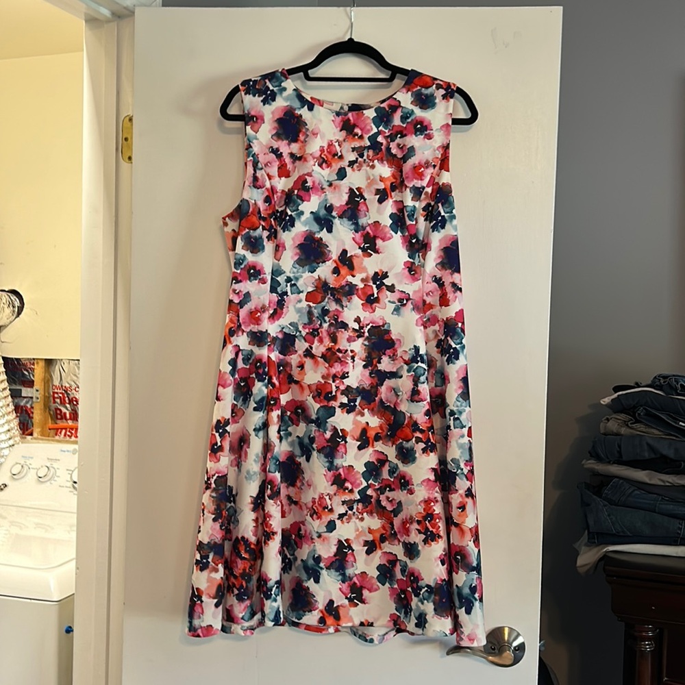 DKNY Watercolor Floral dress